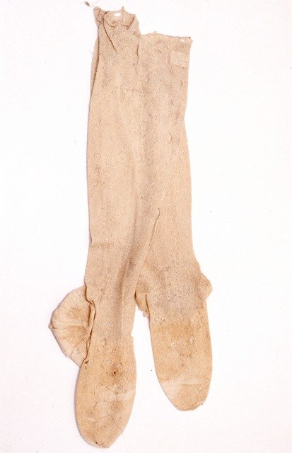 Historic stockings in the National Museum of Finland KA3022