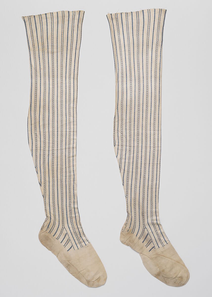 Six British Stockings: Fibres, a Maker’s Mark and a Royal Cipher